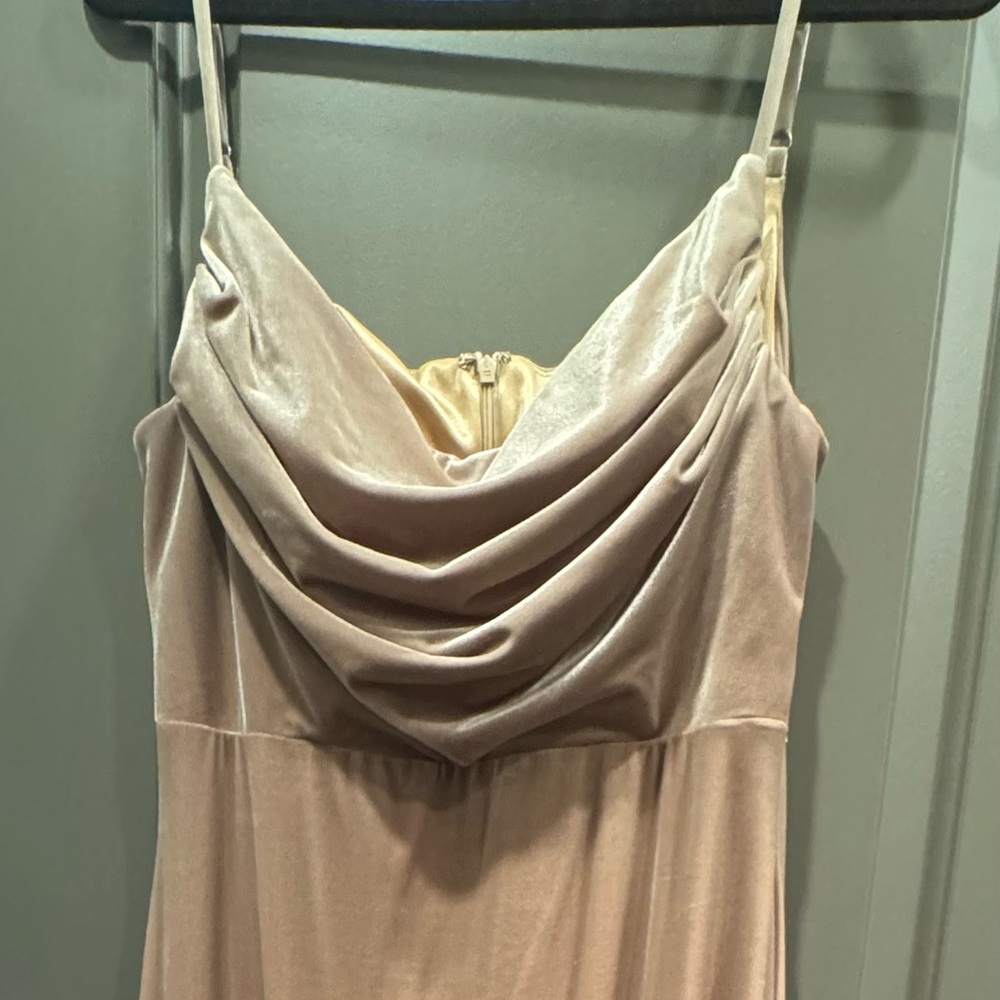 Revelry Velvet Gold Dress